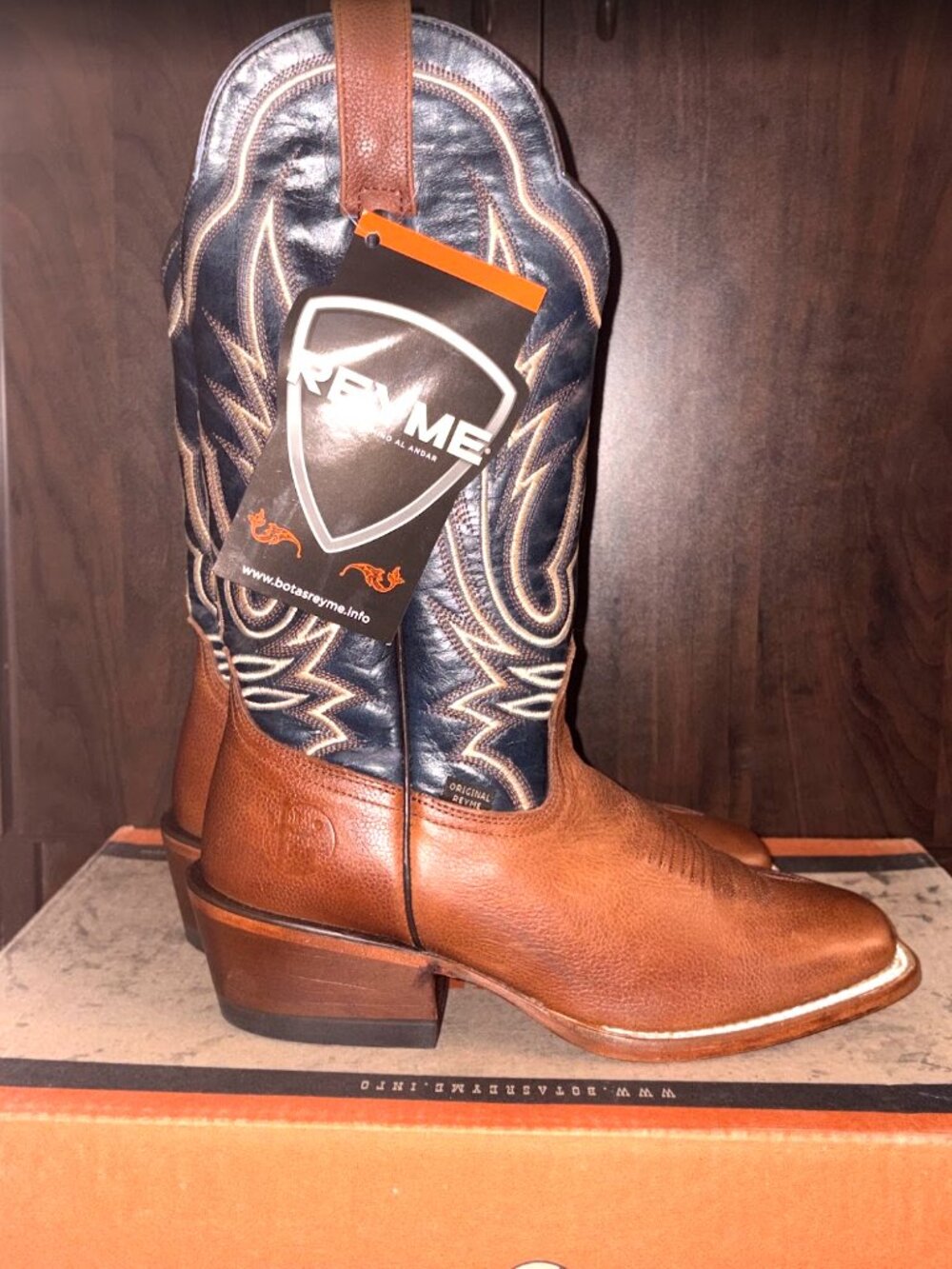 REYME Men Boots | Naga Miel/Barza Marino | Retail price: $180